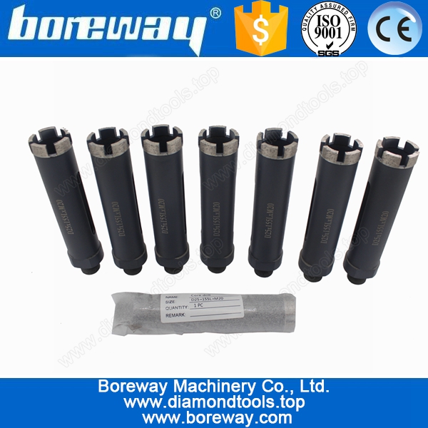 頁岩 D25 のダイヤモンド コア ドリル ビットを供給 * 155 L * M20