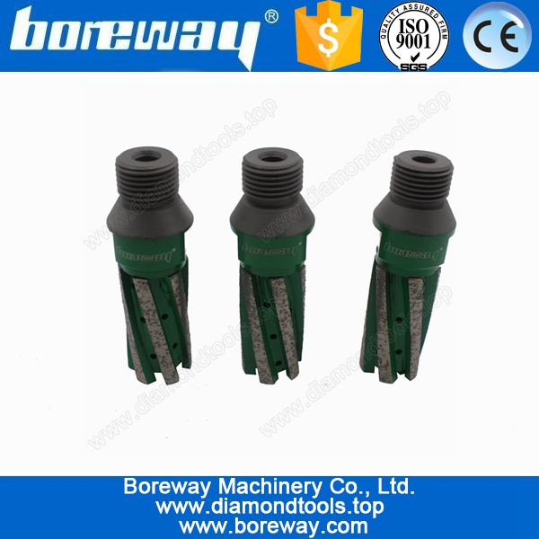 Fornecimento de brocas diamantadas dedo pouco CNC para pedra D25 * 60T * 1/2 "G