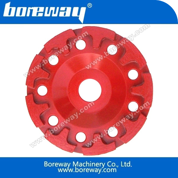 T shape segment diamond cup grinding wheels