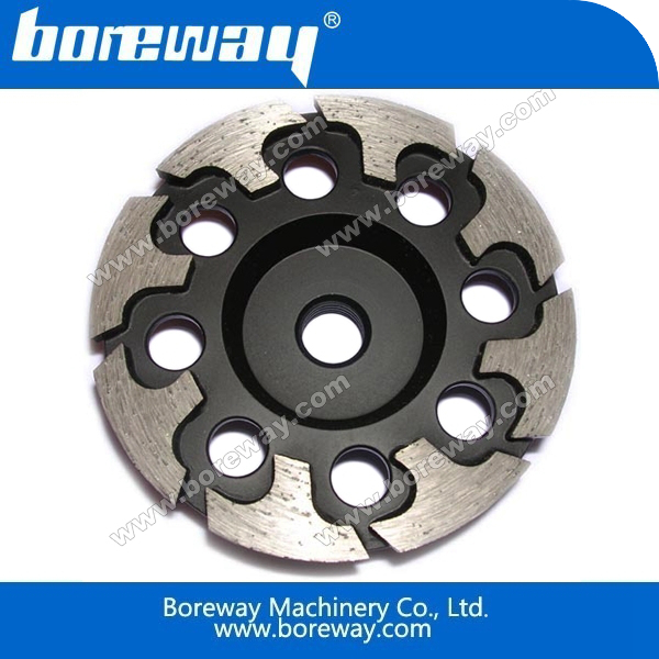 T shape segment diamond cup grinding wheels