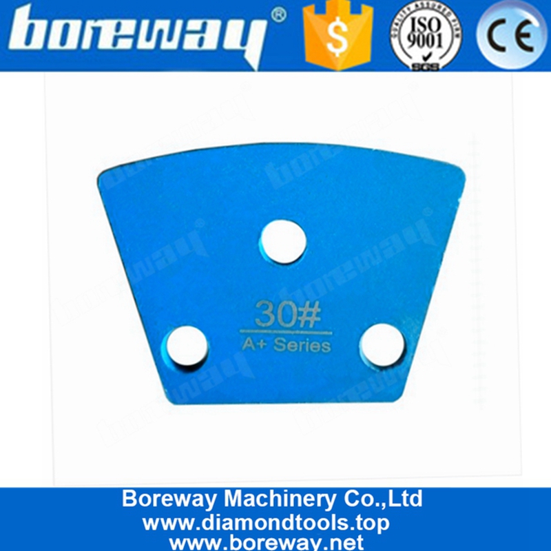 Three Hexagon Segments Top Quality Diamond Trapezoid Grinding Shoes For Coating Removal