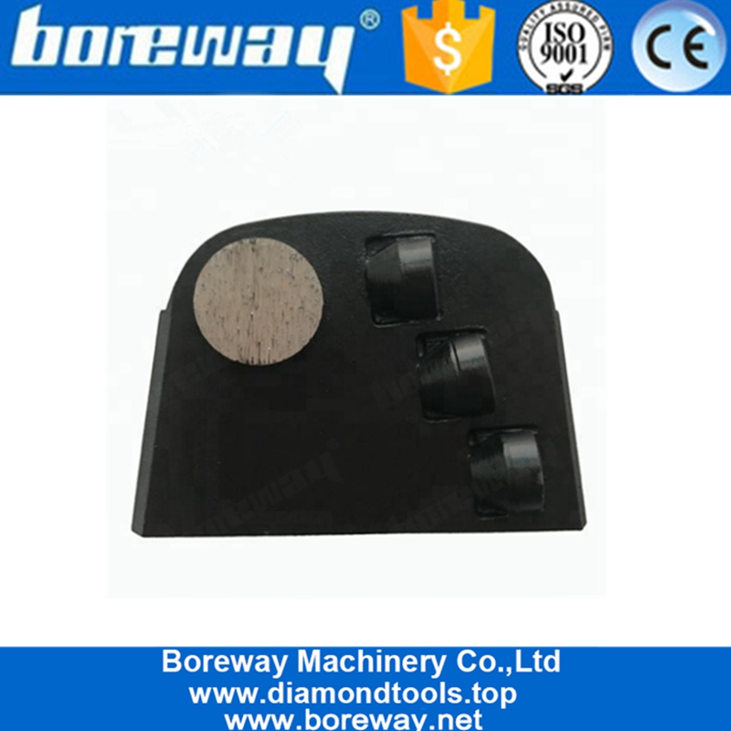 Drei PKD- und Rundsegment-Lavina-Diamantschleifscheiben zum Entfernen von Epoxidbeschichtungen