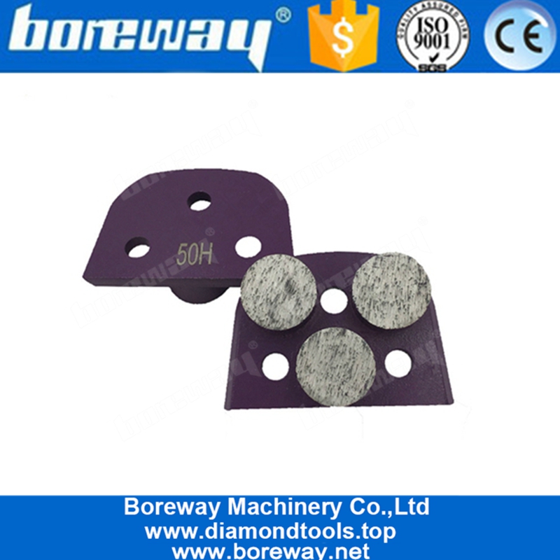 具体的なTerrazzoの床のための3つの円形の区分の金属の結束のLavinaのダイヤモンドの粉砕のブロック