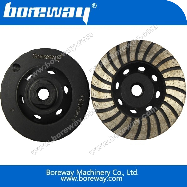 Turbo rim diamond cup wheels