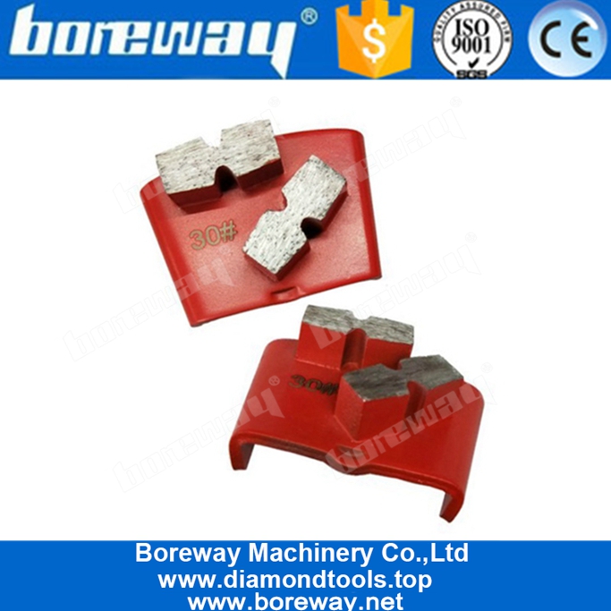 Two H Shape Segments Metal Bond Abrasive Concrete Grinding For HTC Grinder