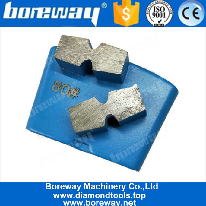 Two H Shape Segments Metal Bond Abrasive Concrete Grinding For HTC Grinder