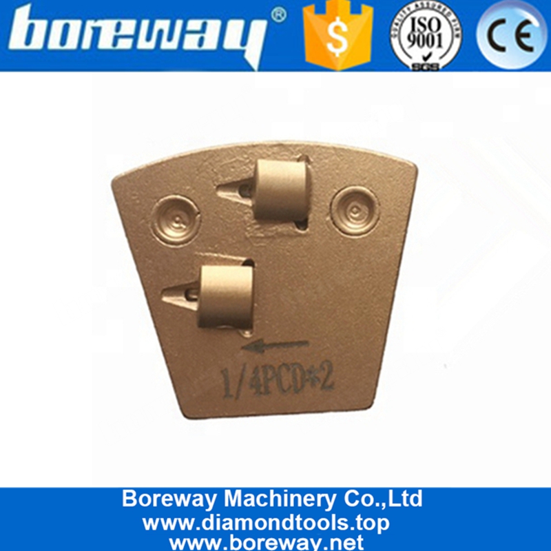 Epoxy कोटिंग हटाने के लिए दो क्वार्टर PCD दो पिन त्वरित लॉक PCD डायमंड पीस जूते