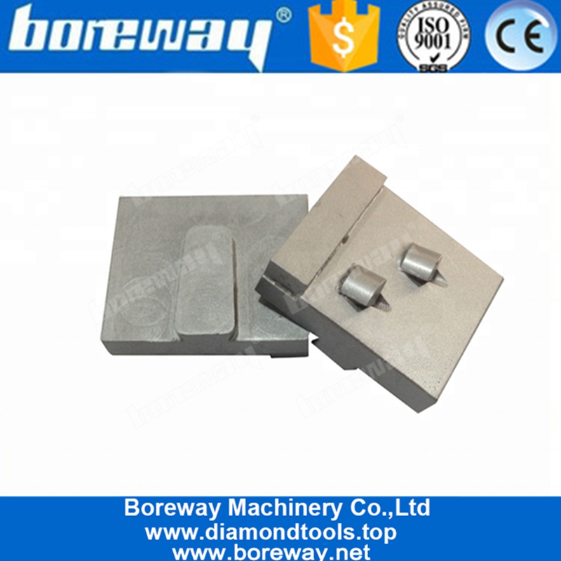 Dos cuartos de PCD y Segmento Redi Lock Diamond Rectificado de zapatas para la eliminación de la capa de pegamento epoxi