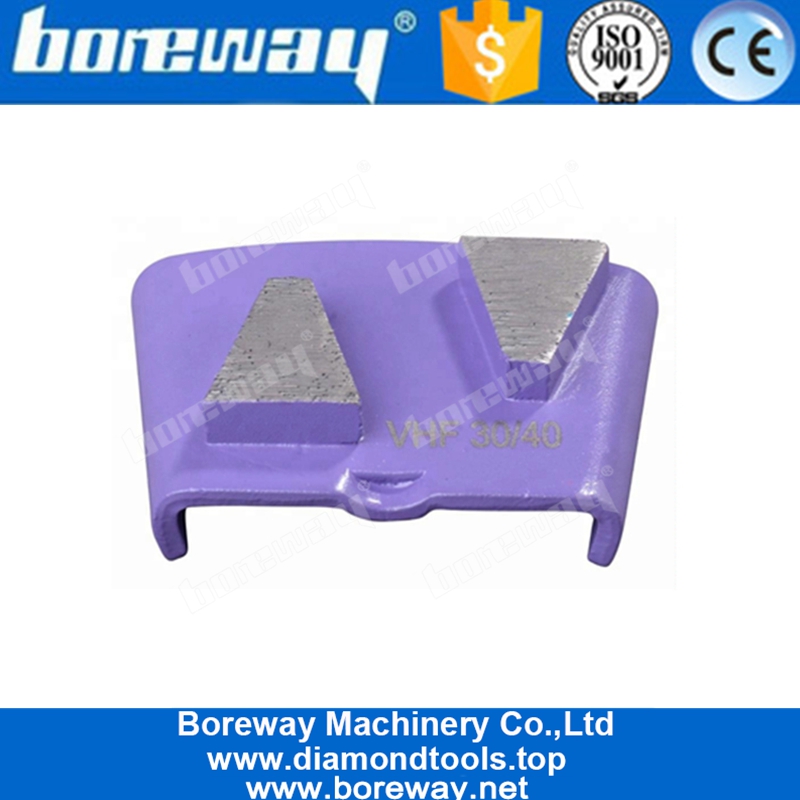 Два Трапециевидных Сегмента Металлическая Связка Бетона HTC Пол Шлифовальные Обувь Для Grinder HTC