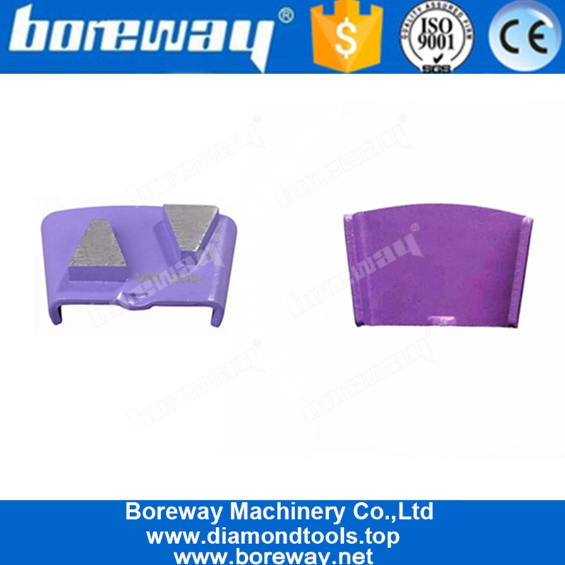 Two Trapezoid Segments Metal Bond Concrete HTC Floor Grinding Shoes For HTC Grinder