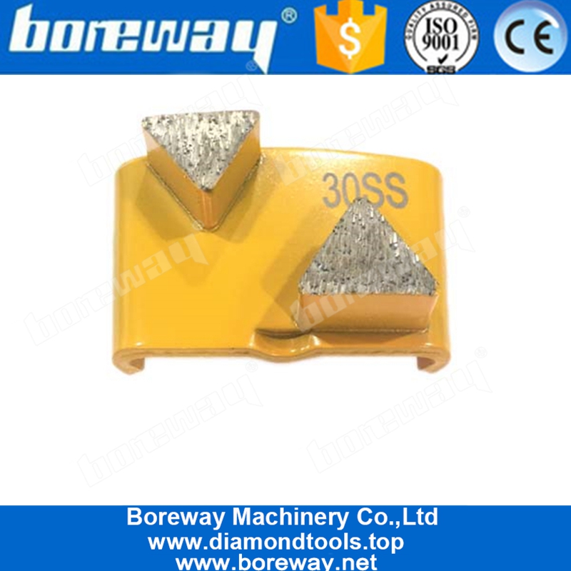 Два треугольных сегмента HTC Алмазный абразивный шлифовальный инструмент для шлифования