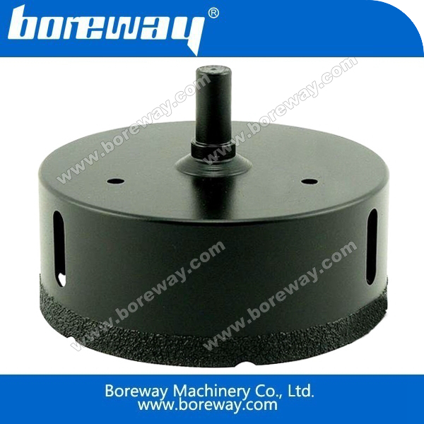 वैक्यूम brazed निर्माण हीरे की कोर ड्रिल बिट