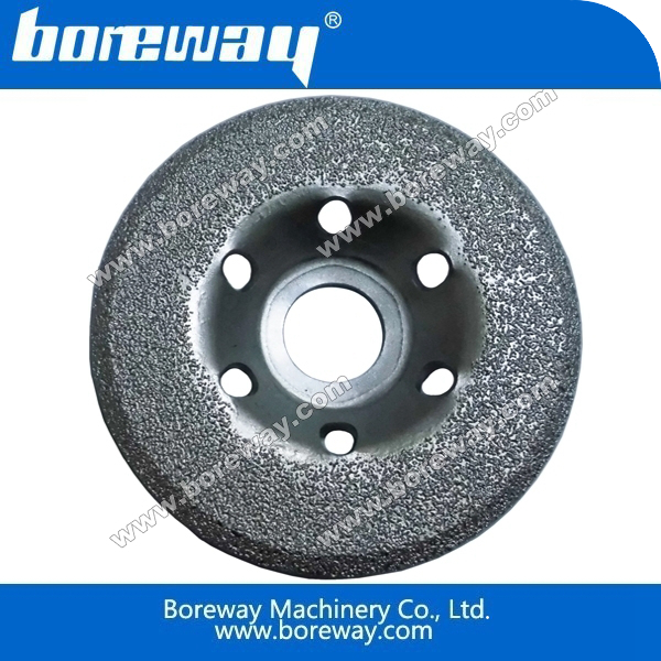 Vacuum brazed diamond cup wheels