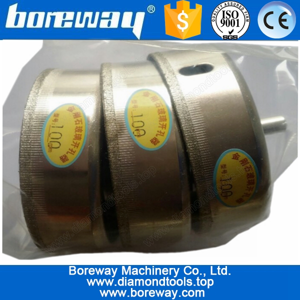 विद्युत ग्लास ड्रिलिंग के लिए ड्रिल बिट, हीरा ग्लास कोर ड्रिल बिट