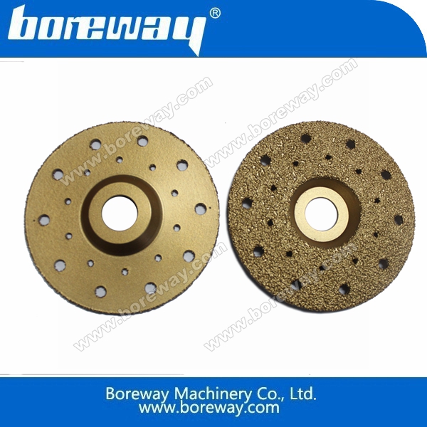 Vakuum gelötete Schleiftopfscheibe D120