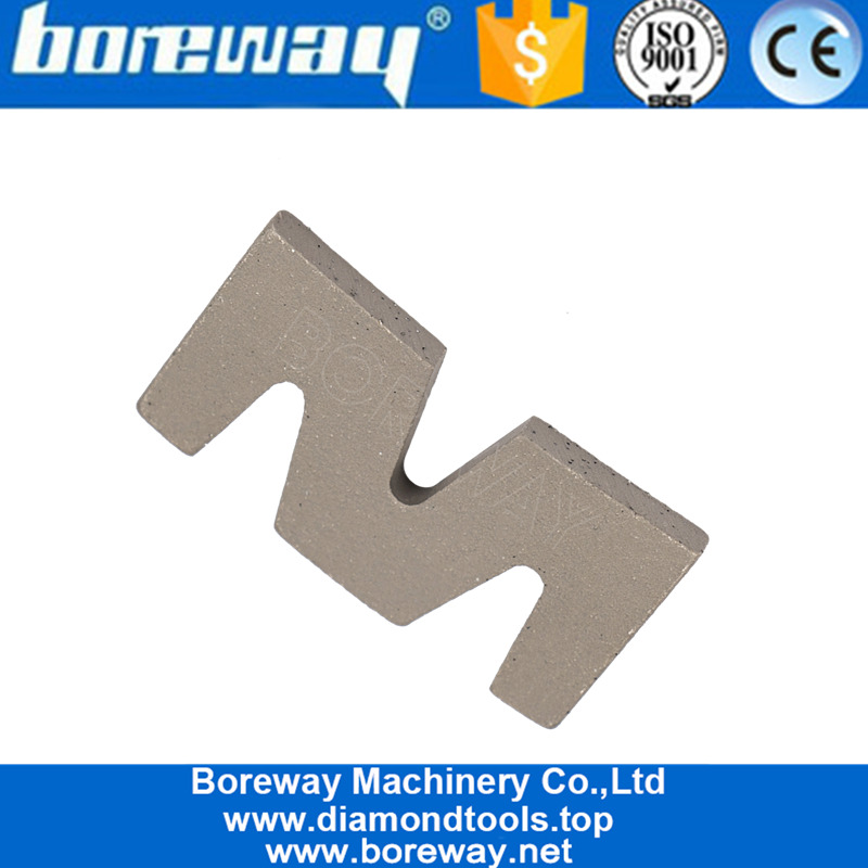 W Shape Unique Design Diamond Segment For Cutting Stone Manufacturer