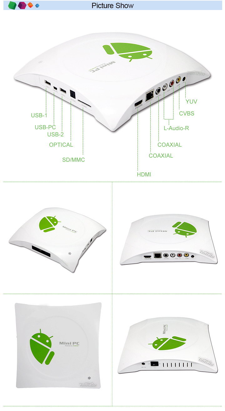 Netflix TV Box Support internal 2.5'' HDD XBMC Media Player M3H