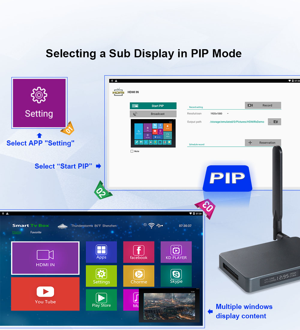 Customize Excellence Realtek RTD1295 HDMI Input Dongle X2 - Android Mini PC HDMI TV Stick - Elevate Your Entertainment