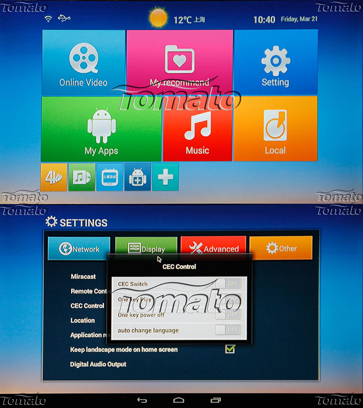 Amlogic Quad Core 4K Media Player S802 Android 4.4 KitKat 4K Media Player Support HDMI-CEC Function