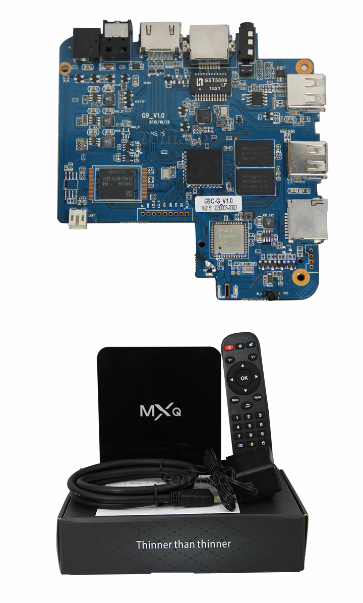 Android TV Box Quad Core S905 Chipset 1G RAM 8G ROM Android 5.1 Amlogic S905 Quad-Core 64-bit Cortex-A53 up to 2.0GHz G9C