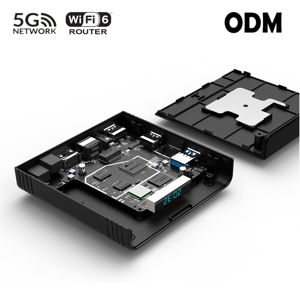 5G Network Amlogic Android TV Box with WiFi 6 Router