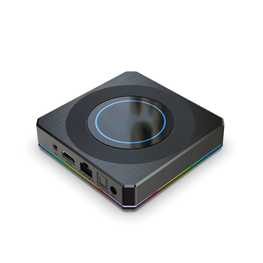 Caixa de TV com chip amlogic s905x4 quad core 8k Android 11 Wi -Fi dual