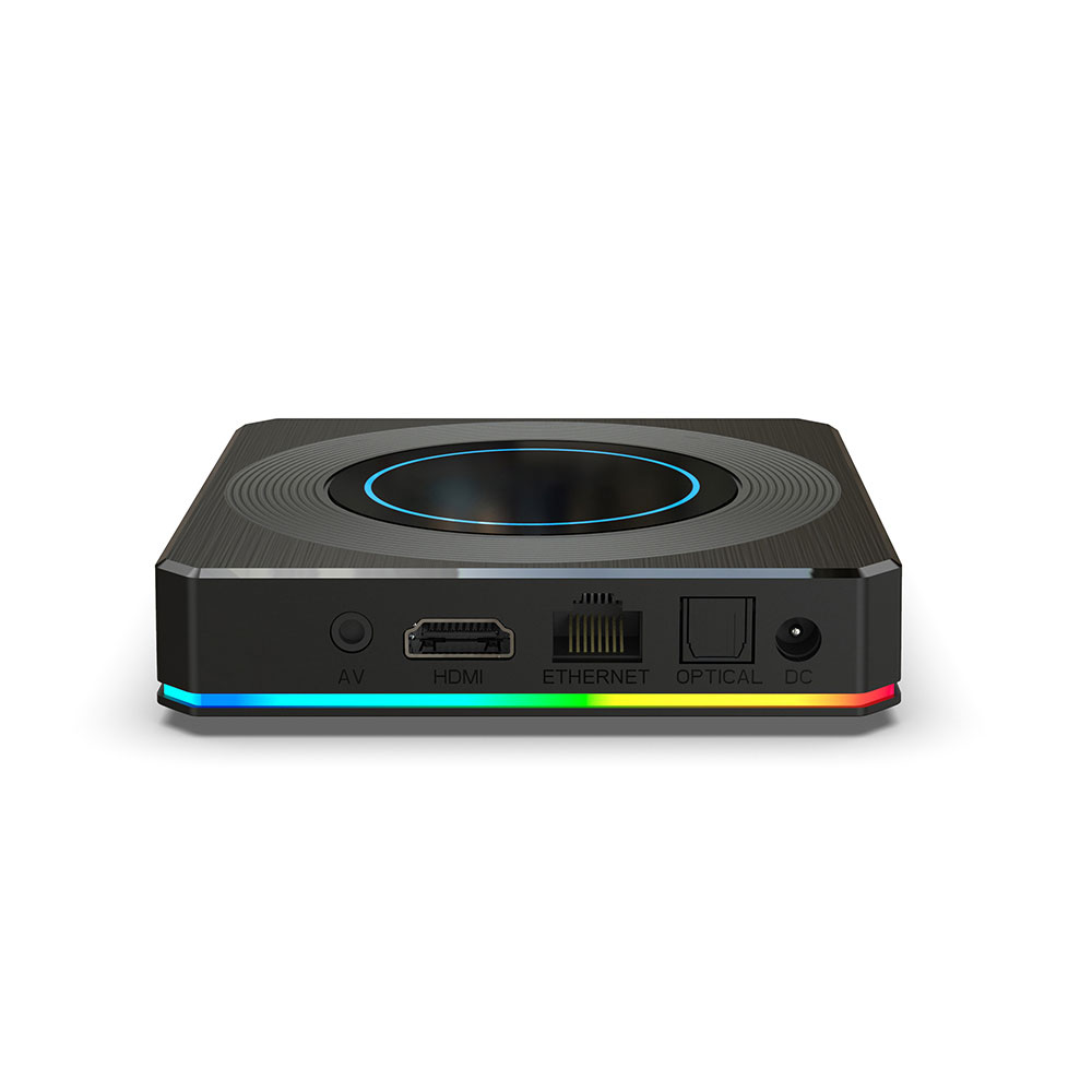 Caixa de TV com chip amlogic s905x4 quad core 8k Android 11 Wi -Fi dual