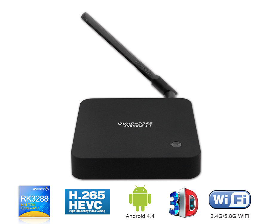 Full HD Media Player con Bluetooth 4.0 2.4G/5.8G WiFi TV Box