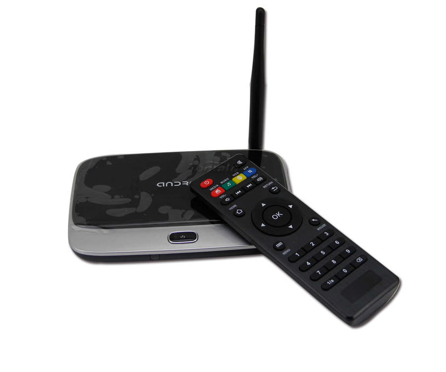 Quad Core TV Box Mail-400 GPU Bluetooth 4.0 RK3188 Live Streaming Box CS918