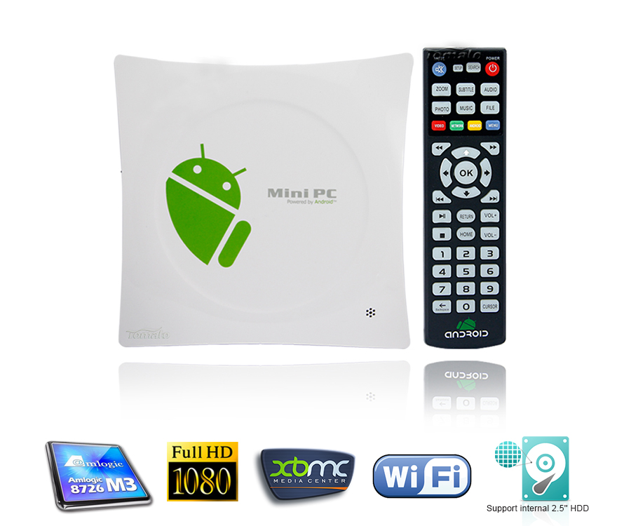 智能Android电视盒Google Android 4.0.4 Amlogic 8726 Cortex A9 1.5 GHz媒体播放器互联网智能电视盒