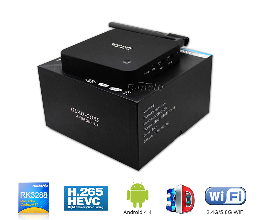 XBMC TV Box Quad-Core Mail-T7 Android 4.4 RK3288