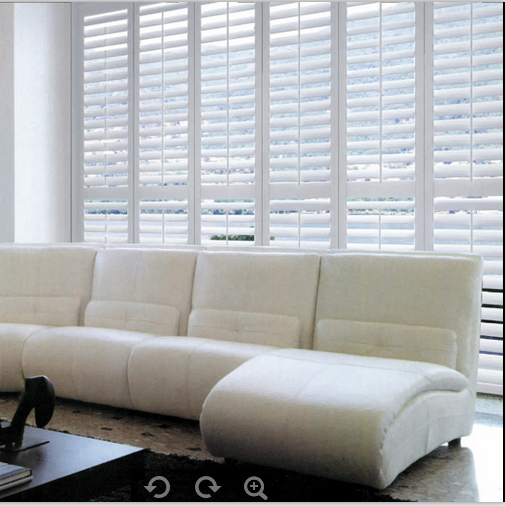 Китай Новая модель салона для деревянных плантаций для оконного оформления - Китайский затвор, Белый затвор