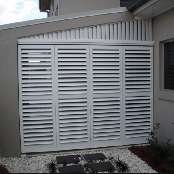 Outdoor Aluminum shutter supplier china, Finger jointed slats blinds wholesales