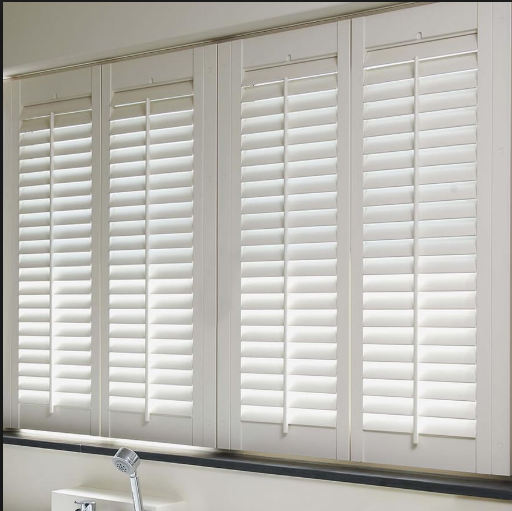 Finger verbundenen Lamellen PVC Fensterladen Großhandel, Custom Made PVC Fauxwood Shutter