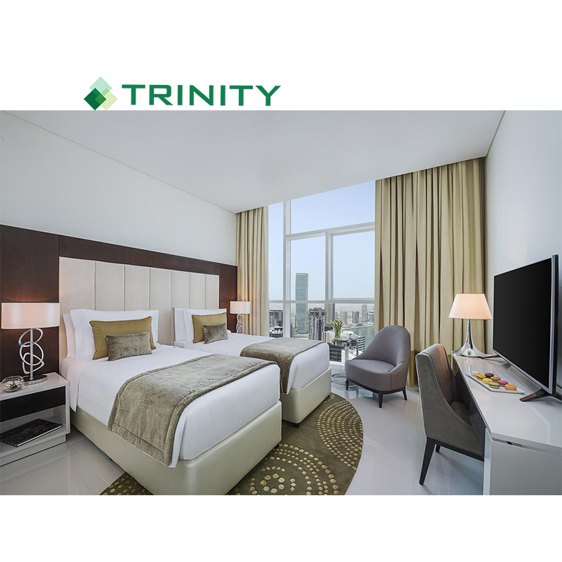 دبي أثاث غرفة نوم الفندق مغلفة