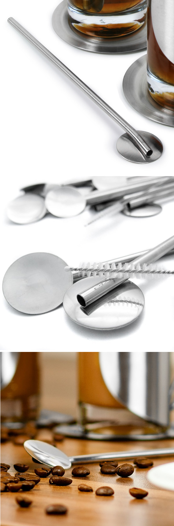 Stainless Steel Straw Spoon
