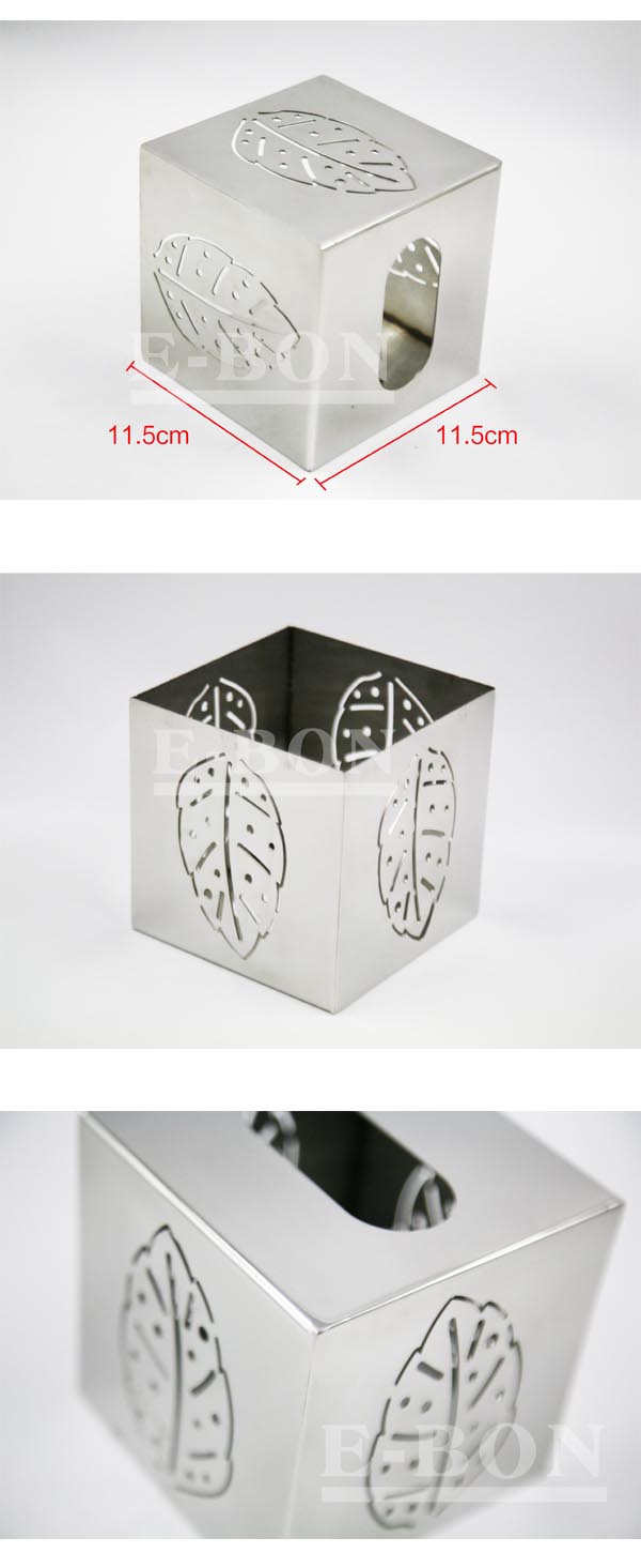 Stainless steel tissue box