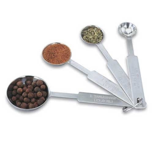 4 PCS Stainless Steel Measuring Spoon Set
