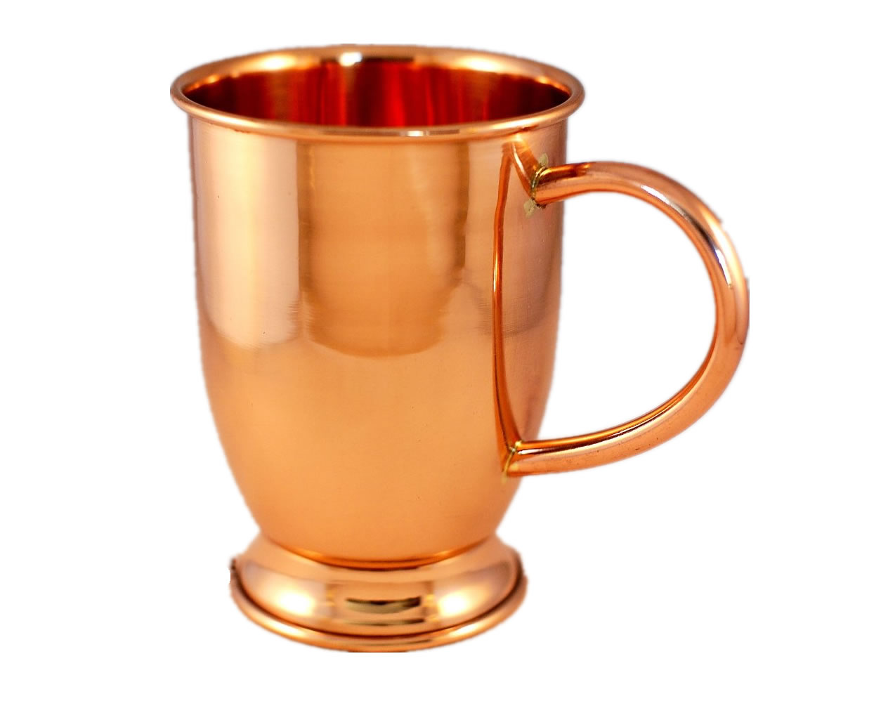 Copper plated Stainless Steel Moscow Mule Mug with Base