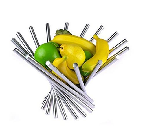 Creative Stainless Steel Rotation Fruit Bowl/Fruit Basket/Fruit Stand/Fruit Holder