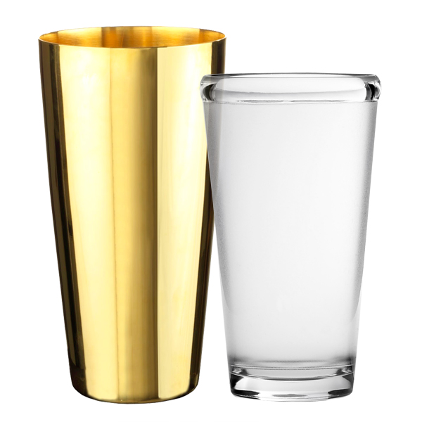 Gold Plated Stainless Steel Boston Shaker EB-BC01