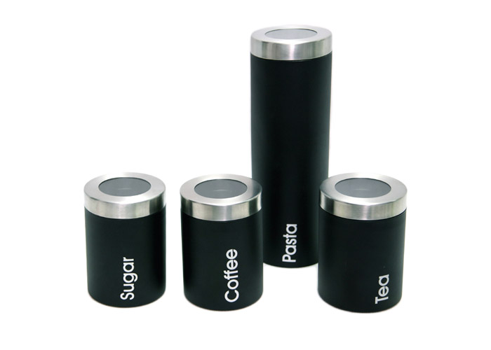 High Quality Food Container,Pasta/Sugar/Tea/Coffee Can,Seal Pot 4pcs/set EB-MF014K