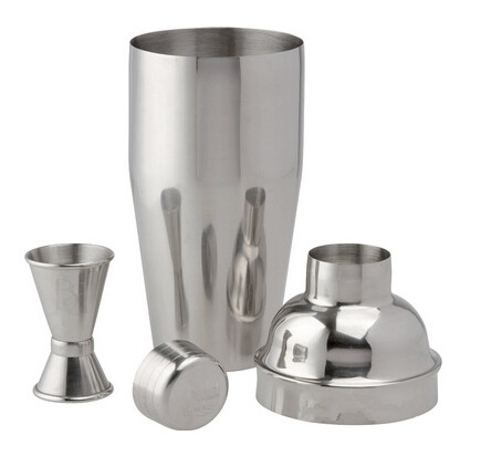 Premium Cocktail Shaker & Mixer Set Bonus Jigger Perfection Cocktail Strainer Kit