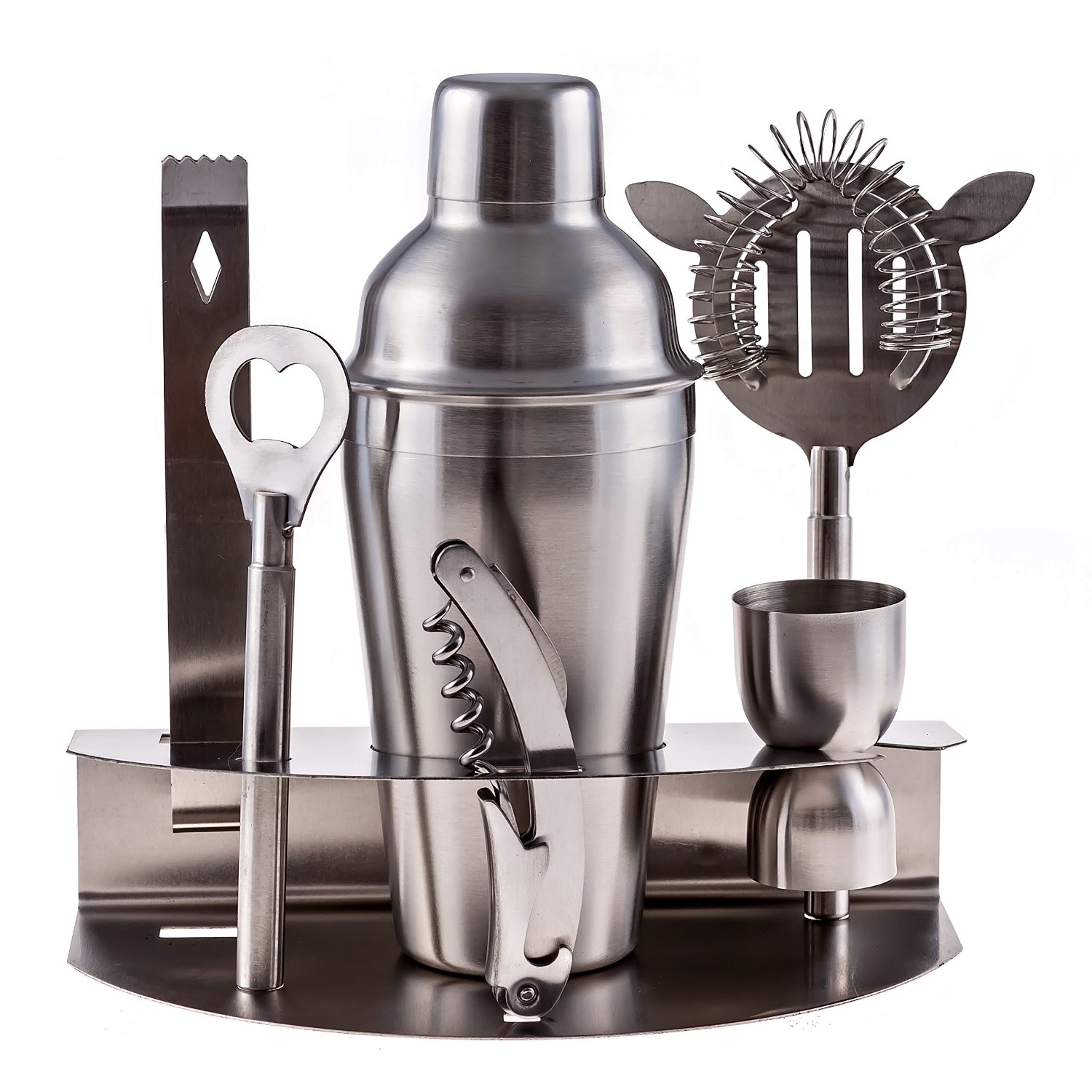 Stainless Steel Bar Tools Set Cocktail Shaker Set