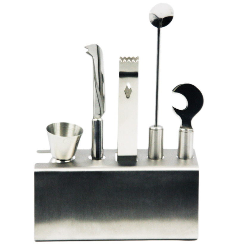 Stainless Steel Barware Set 5pcs/set EB-BS41