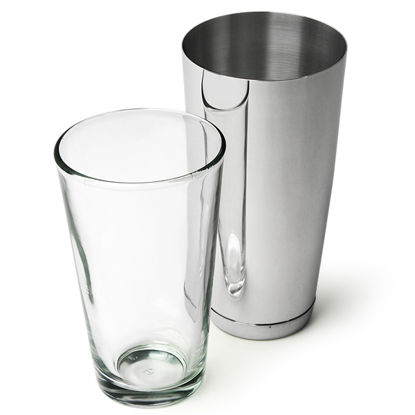 Stainless Steel Boston Cocktail Shaker Can and Mixing Glass