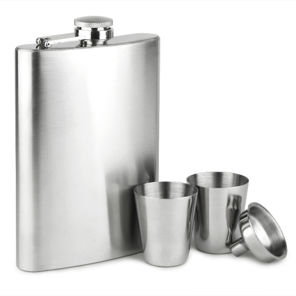 Stainless Steel Hip Flask Set with Gift BoxEB-TP0013