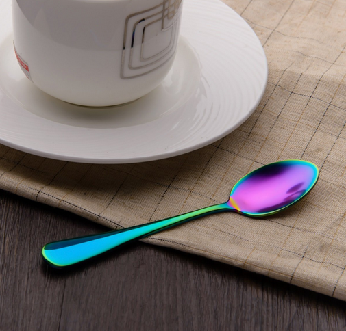 Stainless Steel Ice Cream Spoon in china bar spoon manufacturer china Stainless Steel rainbow spoon supplier china