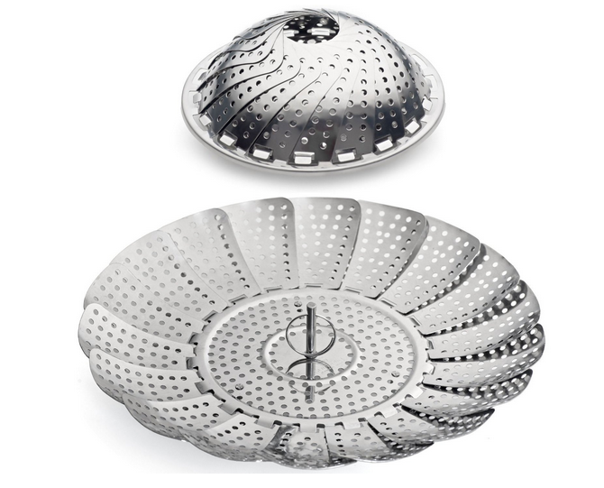 Stainless Steel Vegetable and Pasta Collapsible Steamer
