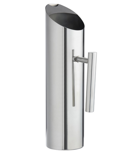 Stainless Steel Water Pitcher with Ice Guard 60 Oz